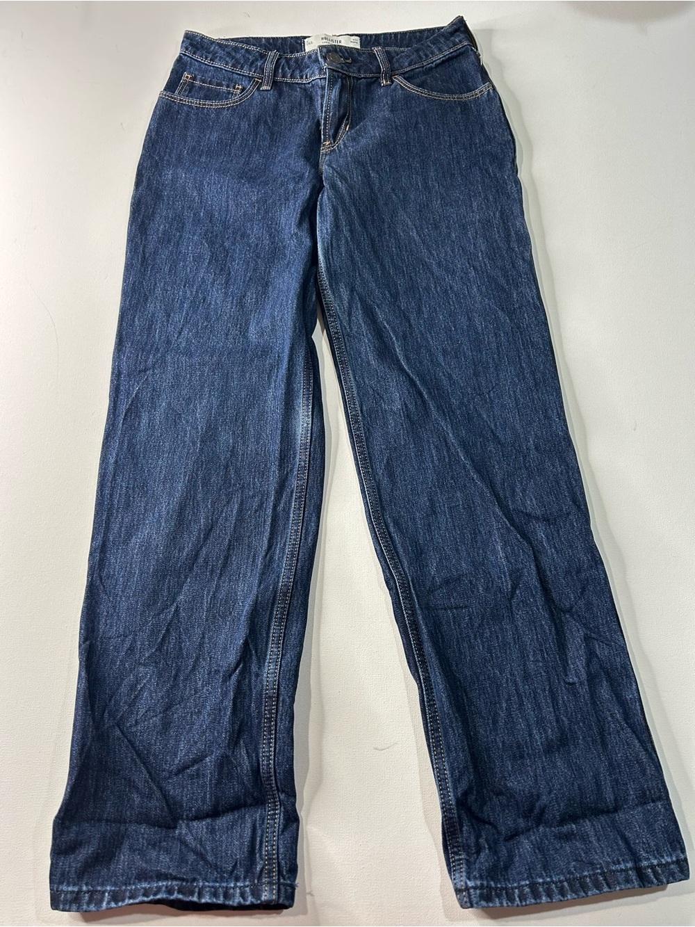 Hollister Size 26 Relaxed Low-Rise Women's Jeans in Dark Blue Denim